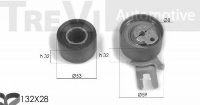 TREVI AUTOMOTIVE kd1236 -  Комплект ремня ГРМ